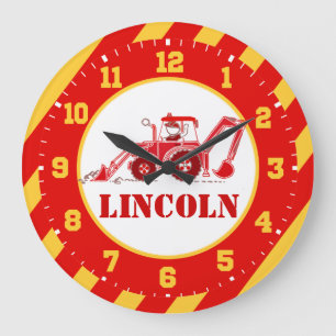 Horloge murale de la crevette rouge pour enfants t