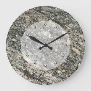 Horloge murale de la cuisine en pierre de Faux