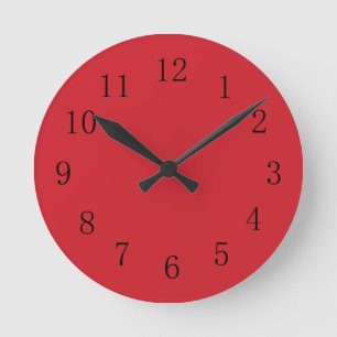 Horloge murale de la cuisine rouge du moteur à in
