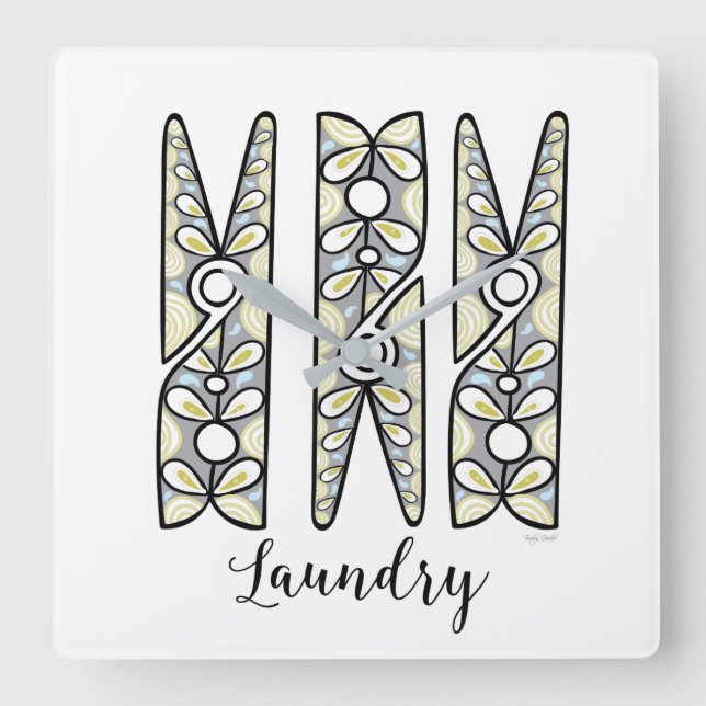 Horloge murale de la durée du vêtement (Recto)