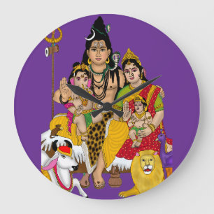 Horloge murale de la famille Shiva