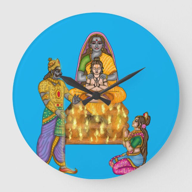 Horloge murale de la fête Holi (Recto)