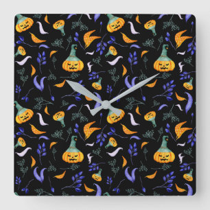 Horloge murale de la forêt d'Halloween
