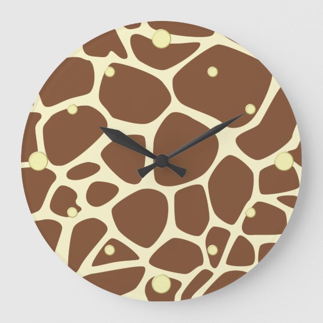 Horloge murale de la peau de girafe (Recto)