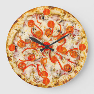 Horloge murale de la pizza