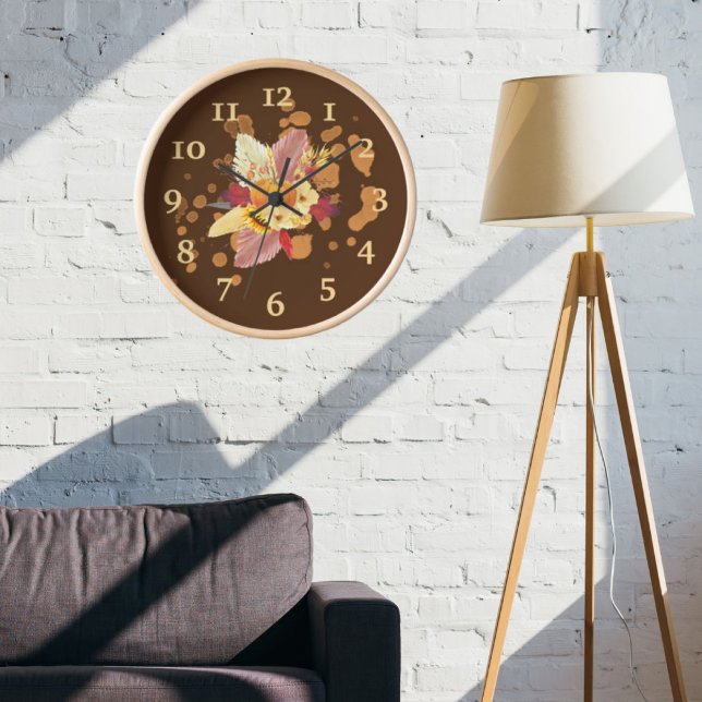 Horloge murale de la récolte d'automne, 8 pouces r (Fall Harvest Wall Clock
Clocks Collection )