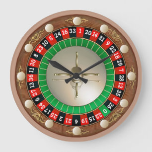 Horloge murale de la roulette