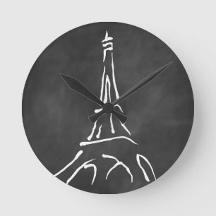 Horloge murale de la tour Eiffel moderne