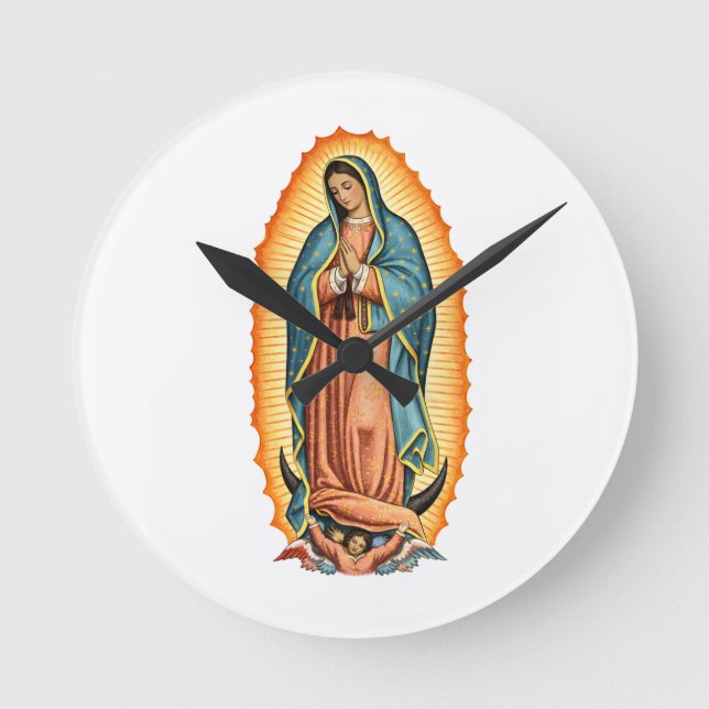 Horloge murale de la Vierge bénie de Guadalupe (Recto)