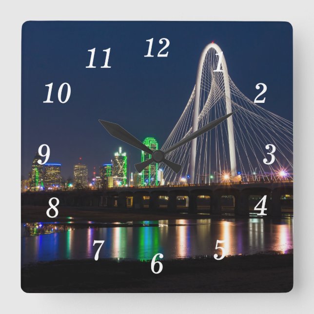 Horloge murale de la vue du pont de Dallas (Recto)