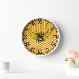Horloge murale de l'abeille et de l'abeille
