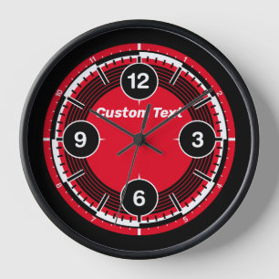 Horloge murale de l'action couleur personnalisée
