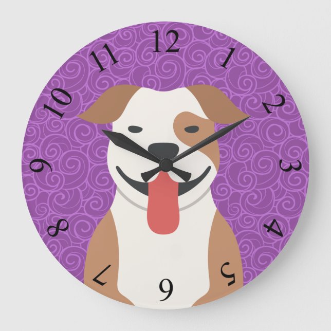 Horloge murale de l'American Pit Bull Terrier (Recto)