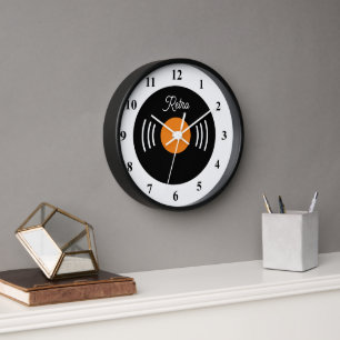 Horloge murale de l'enregistrement de gramophone v