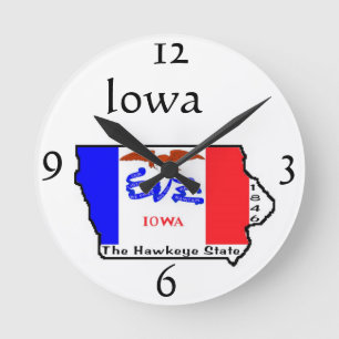 Horloge murale de l'Iowa