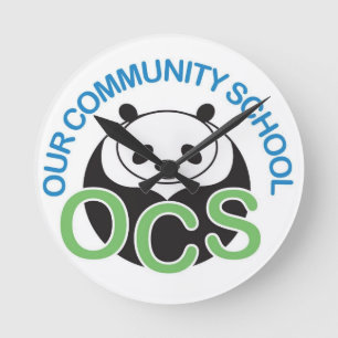 Horloge murale de logo d'OCS