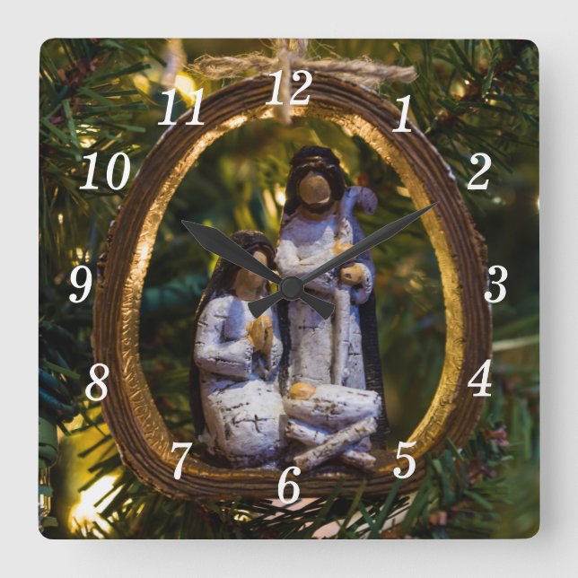 Horloge murale de l'ornement de la nativité (Recto)