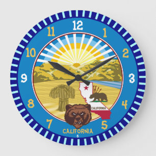 Horloge murale de l'ours de Californie (Nom de vil