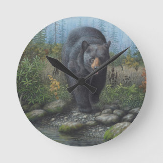 Horloge murale de l'ours noir