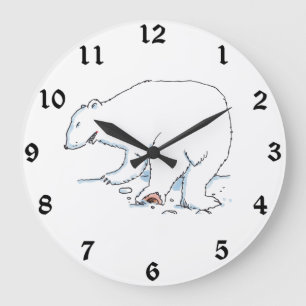 Horloge murale de l'ours polaire