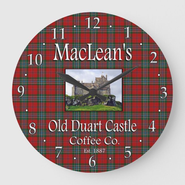 Horloge murale de MacLean's Old Duart Castle Coffe (Recto)