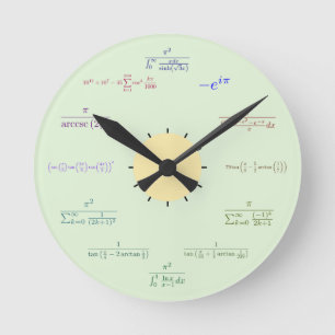 Horloge murale de maths