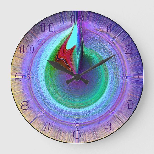 Horloge murale de minuit de fontaine (Recto)