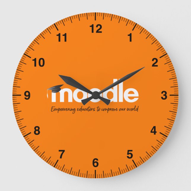 Horloge murale de Moodle (Recto)