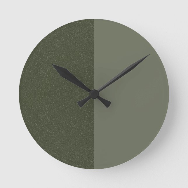 Horloge murale de Moss Green Designer à deux tons  (Recto)
