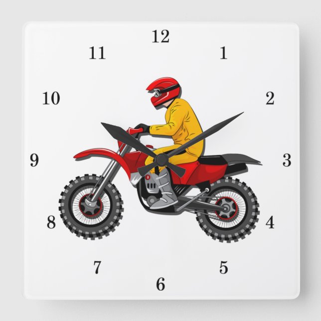 Horloge murale de moto très amusant (Recto)