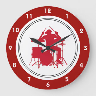 Horloge murale de musique rock