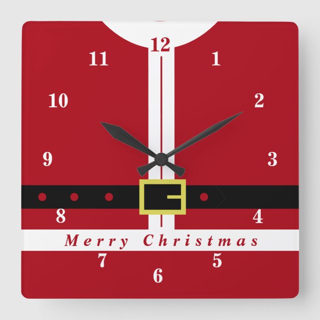 Horloge murale de Noël Cadeaux du Père Noël (Recto)