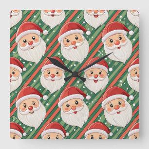 Horloge murale de Noël élégante – Temps hivernal f