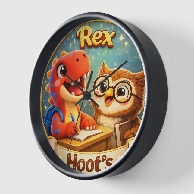 Horloge murale de nurserie éducative (Angle)