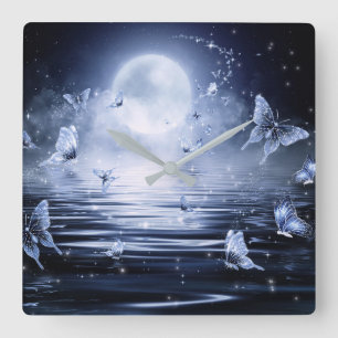 Horloge murale de papillon