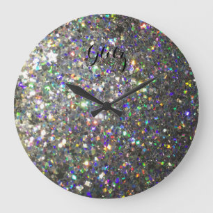 Horloge murale de parties scintillantes