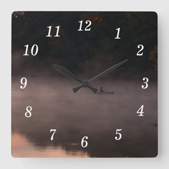 Horloge murale de pêche à la traîne (Recto)