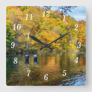 Horloge murale de pêche automnale de Bennett Sprin