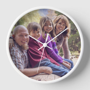 Horloge murale de photo personnalisée