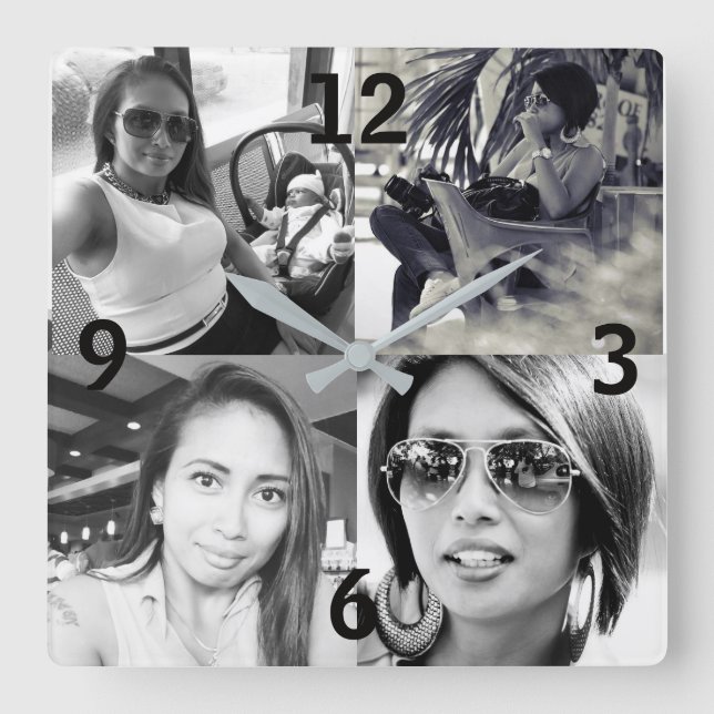 Horloge murale de photo personnalisée (Recto)