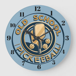 Horloge murale de pickleball Old School