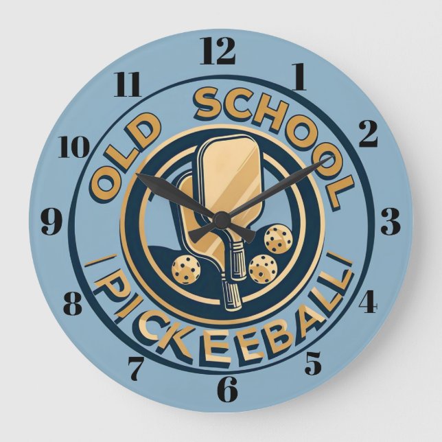 Horloge murale de pickleball Old School (Recto)