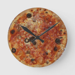 Horloge murale de pizza