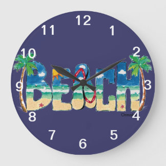 Horloge murale de plage