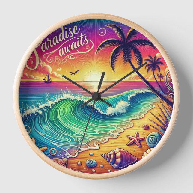 Horloge murale de plage (Recto)