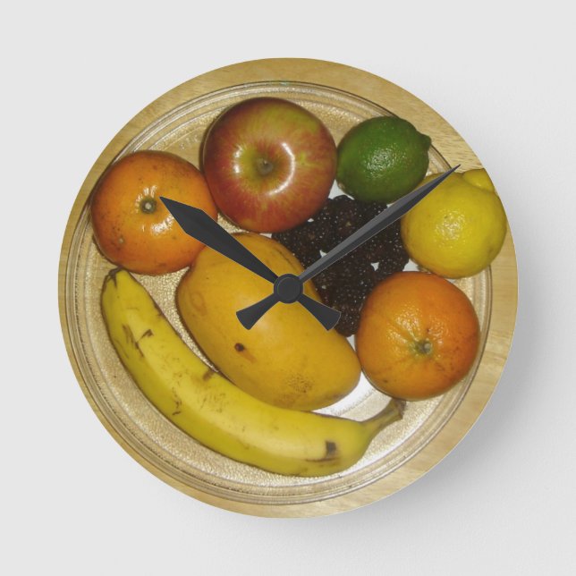Horloge murale de plat de fruit (Recto)