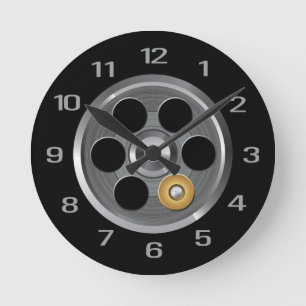 Horloge murale de roulette russe