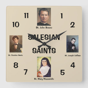 Horloge murale de saints de Salesian