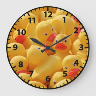 Horloge murale de salle de bain en caoutchouc Duck