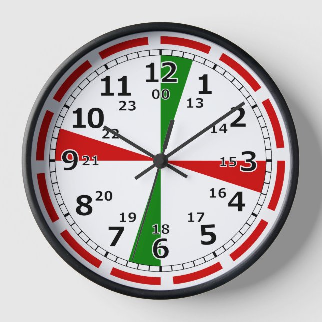 Horloge murale de salle de radio (Recto)